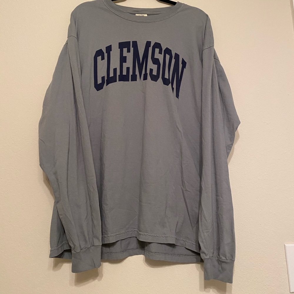 clemson comfort colors l/s tee